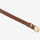 STATUS ANXIETY Womens Over And Over Leather Belt - Tan/ Gold, WOMENS BELTS, STATUS ANXIETY, Elwood 101