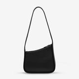 STATUS ANXIETY Womens  Phenomena Leather Bag - Black, WOMENS BAGS & CLUTCHES, STATUS ANXIETY, Elwood 101