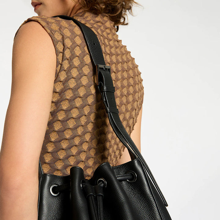 STATUS ANXIETY Womens Seclusion Leather Bag - Black, WOMENS BAGS & CLUTCHES, STATUS ANXIETY, Elwood 101