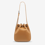 STATUS ANXIETY Womens Seclusion Leather Bag - Tan, WOMENS BAGS & CLUTCHES, STATUS ANXIETY, Elwood 101