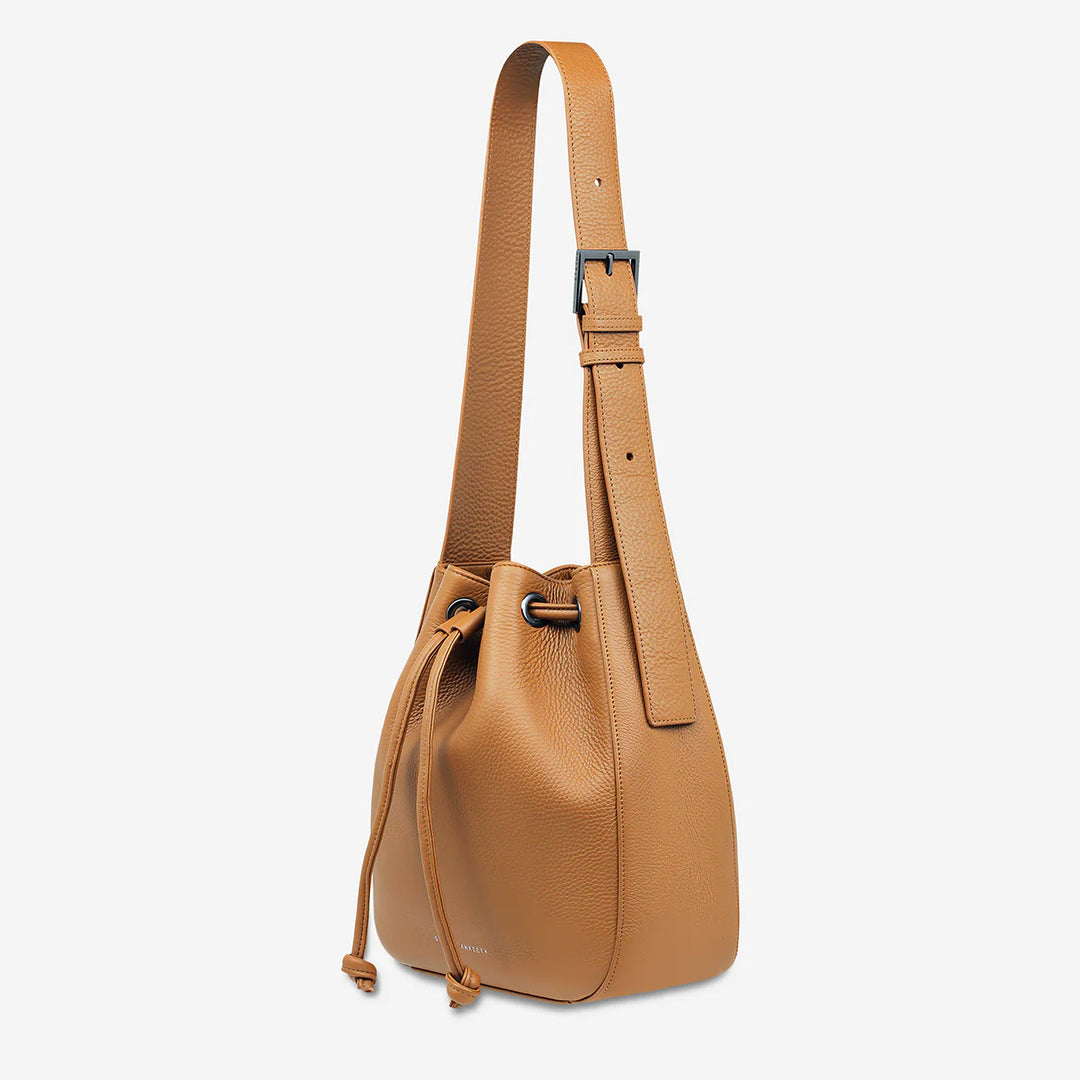 STATUS ANXIETY Womens Seclusion Leather Bag - Tan, WOMENS BAGS & CLUTCHES, STATUS ANXIETY, Elwood 101