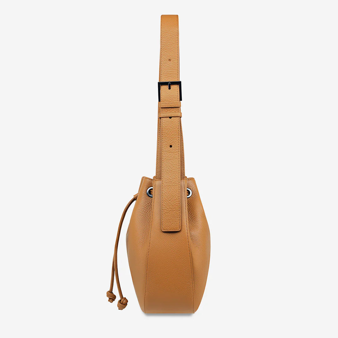 STATUS ANXIETY Womens Seclusion Leather Bag - Tan, WOMENS BAGS & CLUTCHES, STATUS ANXIETY, Elwood 101