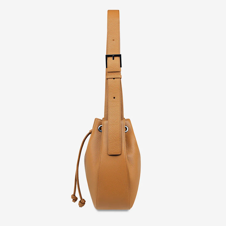 STATUS ANXIETY Womens Seclusion Leather Bag - Tan, WOMENS BAGS & CLUTCHES, STATUS ANXIETY, Elwood 101