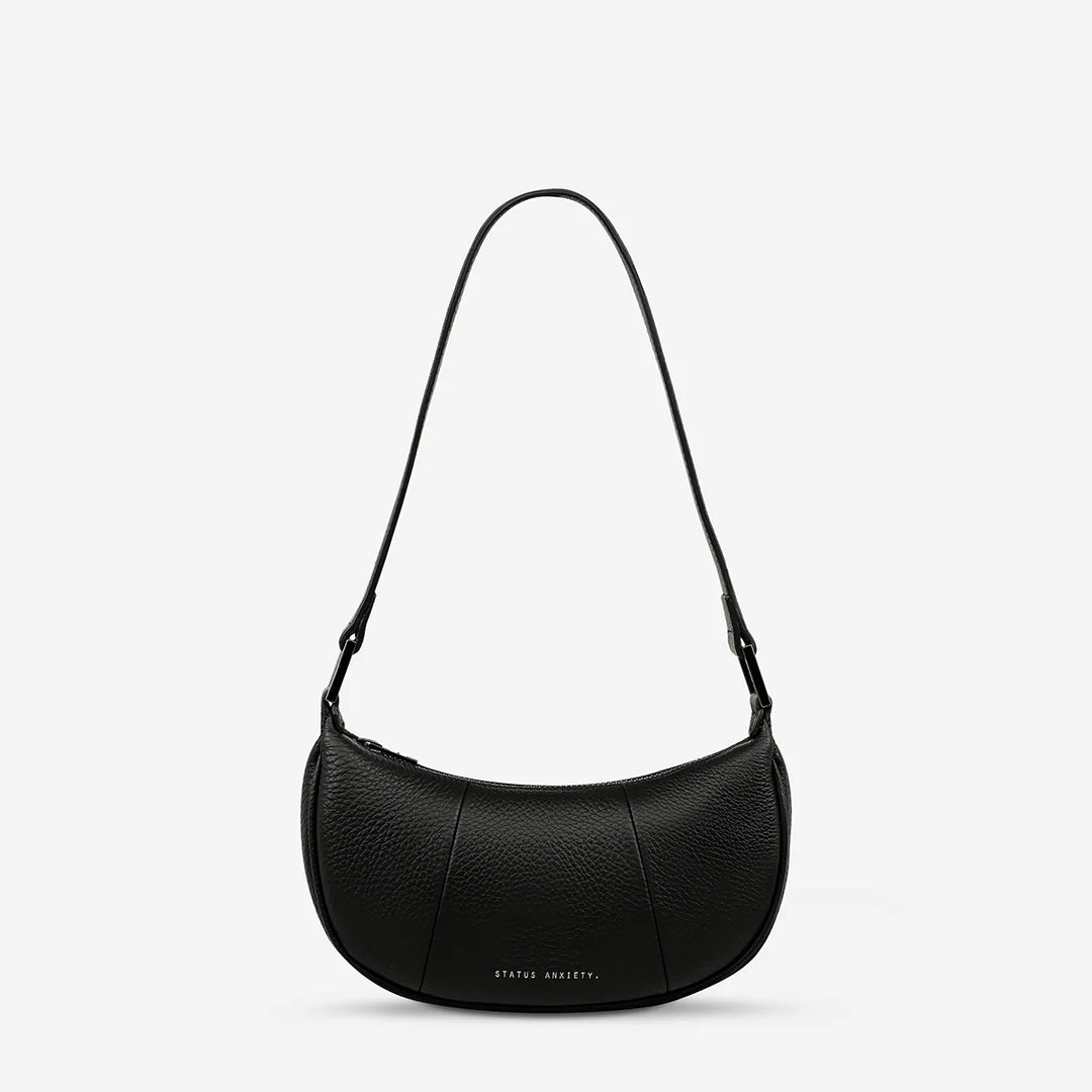 STATUS ANXIETY Womens Solus Leather Bag - Black, WOMENS BAGS & CLUTCHES, STATUS ANXIETY, Elwood 101