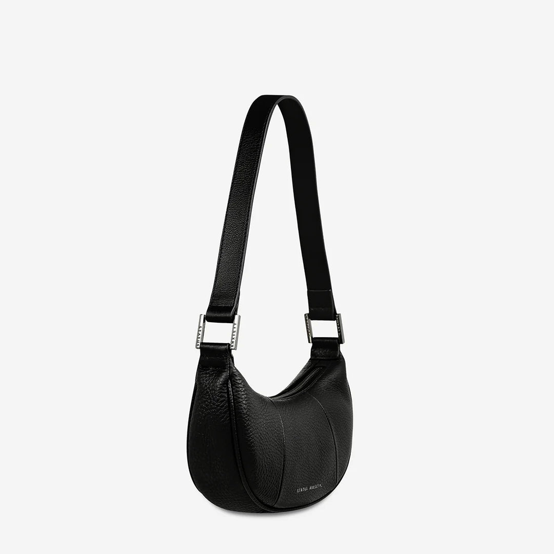 STATUS ANXIETY Womens Solus Leather Bag - Black, WOMENS BAGS & CLUTCHES, STATUS ANXIETY, Elwood 101