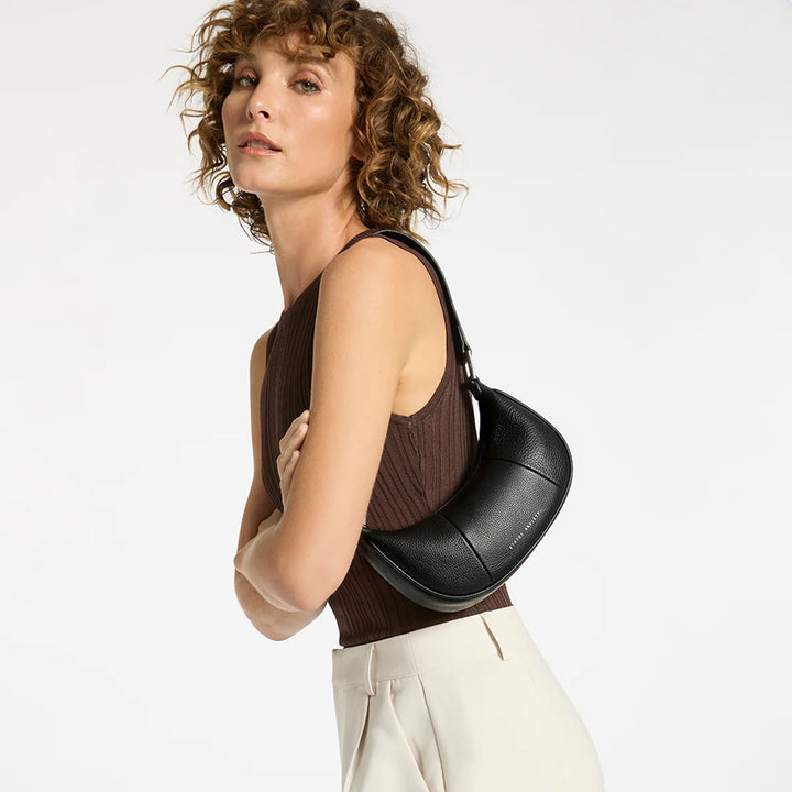 STATUS ANXIETY Womens Solus Leather Bag - Black, WOMENS BAGS & CLUTCHES, STATUS ANXIETY, Elwood 101