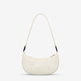 STATUS ANXIETY Womens Solus Leather Bag - Chalk, WOMENS BAGS & CLUTCHES, STATUS ANXIETY, Elwood 101