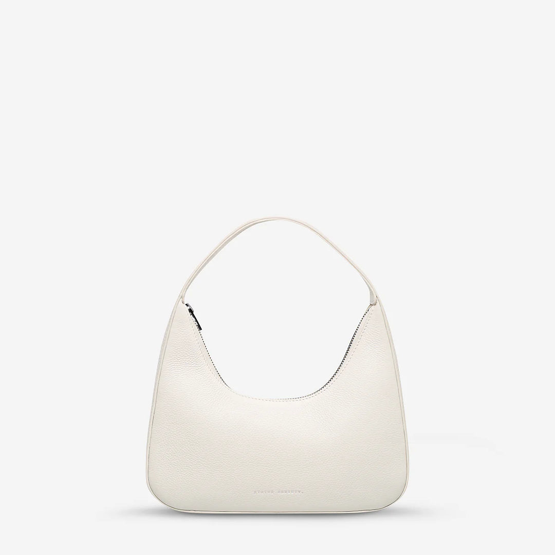 STATUS ANXIETY Womens Aurora Leather Bag - Chalk, WOMENS BAGS & CLUTCHES, STATUS ANXIETY, Elwood 101