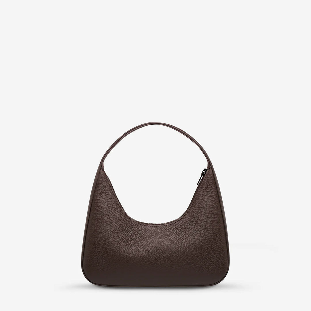 STATUS ANXIETY Womens Aurora Leather Bag - Cocoa, WOMENS BAGS & CLUTCHES, STATUS ANXIETY, Elwood 101
