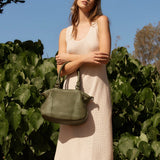 STATUS ANXIETY Womens Eyes To The Wind Leather Bag - Khaki, WOMENS BAGS & CLUTCHES, STATUS ANXIETY, Elwood 101