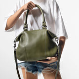 STATUS ANXIETY Womens Eyes To The Wind Leather Bag - Khaki, WOMENS BAGS & CLUTCHES, STATUS ANXIETY, Elwood 101