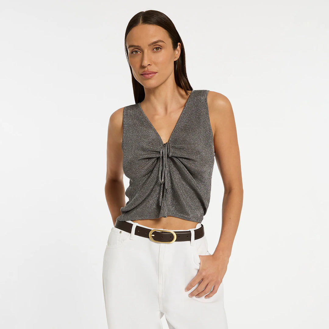 STATUS ANXIETY Womens Final Loop Leather Belt in Choc Nappa/ Gold, WOMENS BELTS, STATUS ANXIETY, Elwood 101