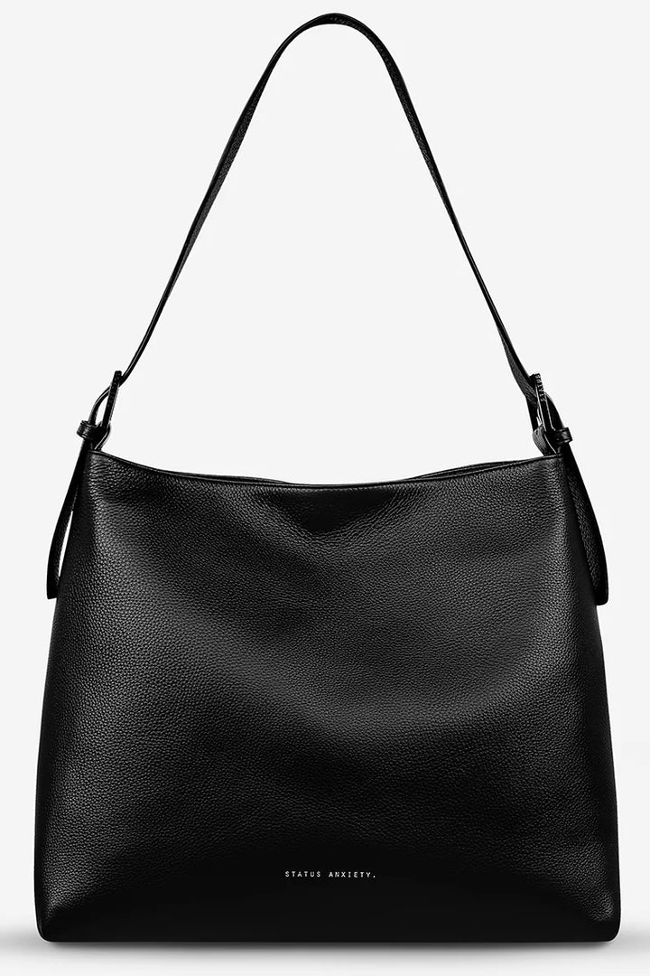 STATUS ANXIETY Womens Forget About It Leather Bag - Black, WOMENS BAGS & CLUTCHES, STATUS ANXIETY, Elwood 101