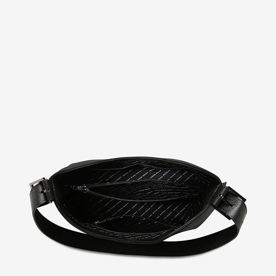STATUS ANXIETY Womens Forget About It Leather Bag - Black, WOMENS BAGS & CLUTCHES, STATUS ANXIETY, Elwood 101