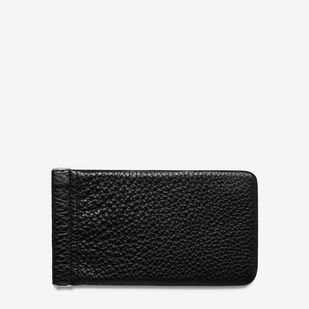 STATUS ANXIETY Keepsake Sunglasses Case in Black Leather, SUNGLASSES UNISEX, STATUS ANXIETY, Elwood 101