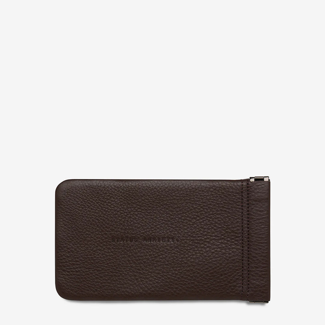 STATUS ANXIETY Keepsake Sunglasses Case in Cocoa Leather, SUNGLASSES UNISEX, STATUS ANXIETY, Elwood 101