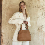 STATUS ANXIETY Womens Last Mountains Leather Bag - Camel