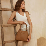 STATUS ANXIETY Womens Last Mountains Leather Bag - Camel