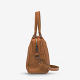 STATUS ANXIETY Womens Last Mountains Leather Bag - Camel