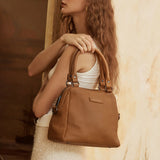 STATUS ANXIETY Womens Last Mountains Leather Bag - Camel