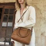 STATUS ANXIETY Womens Last Mountains Leather Bag - Camel