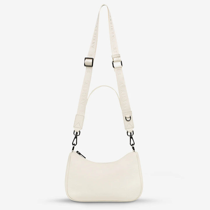 STATUS ANXIETY Womens Look Both Ways Leather Bag - Chalk, WOMENS WALLETS & BAGS, STATUS ANXIETY, Elwood 101