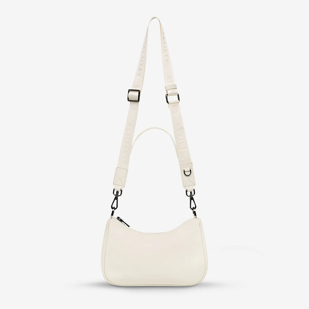 STATUS ANXIETY Womens Look Both Ways Leather Bag - Chalk, WOMENS WALLETS & BAGS, STATUS ANXIETY, Elwood 101