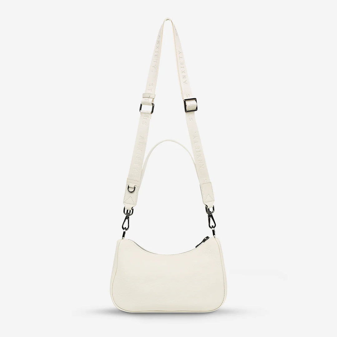 STATUS ANXIETY Womens Look Both Ways Leather Bag - Chalk, WOMENS WALLETS & BAGS, STATUS ANXIETY, Elwood 101