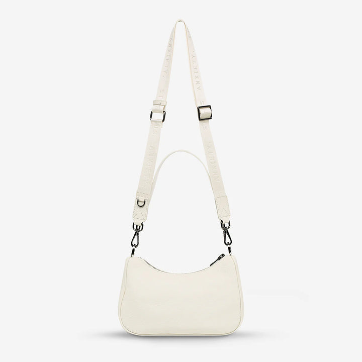 STATUS ANXIETY Womens Look Both Ways Leather Bag - Chalk, WOMENS WALLETS & BAGS, STATUS ANXIETY, Elwood 101
