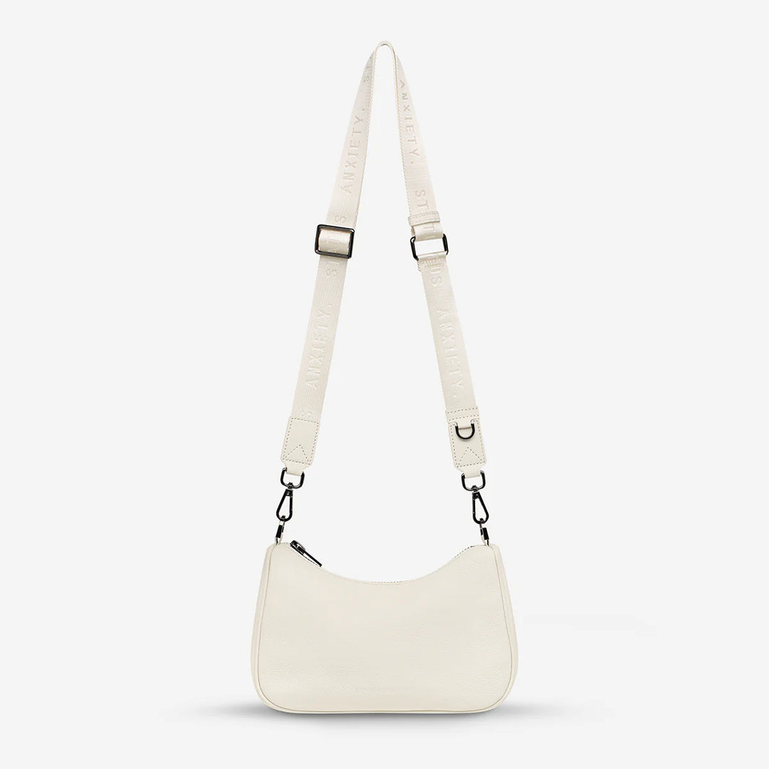 STATUS ANXIETY Womens Look Both Ways Leather Bag - Chalk, WOMENS WALLETS & BAGS, STATUS ANXIETY, Elwood 101