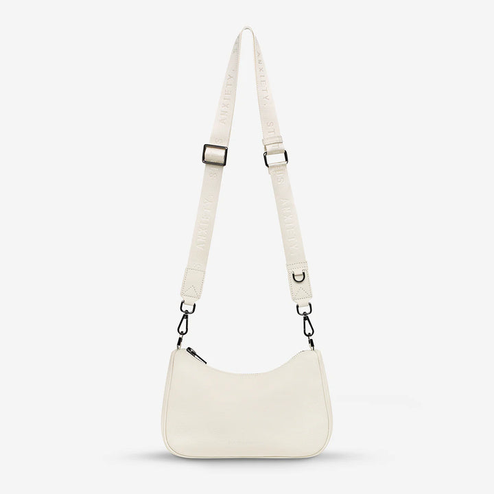 STATUS ANXIETY Womens Look Both Ways Leather Bag - Chalk, WOMENS WALLETS & BAGS, STATUS ANXIETY, Elwood 101