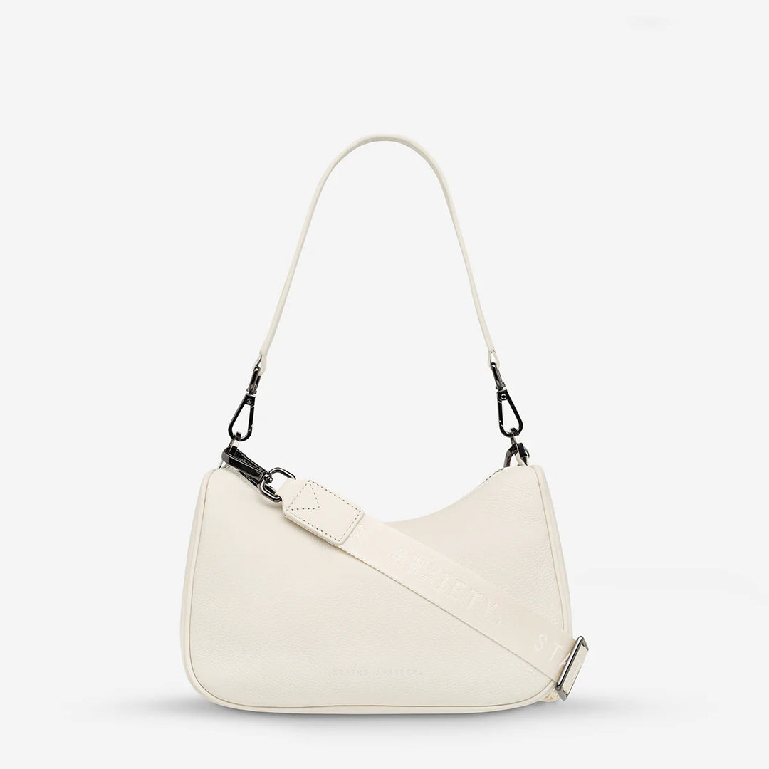 STATUS ANXIETY Womens Look Both Ways Leather Bag - Chalk, WOMENS WALLETS & BAGS, STATUS ANXIETY, Elwood 101