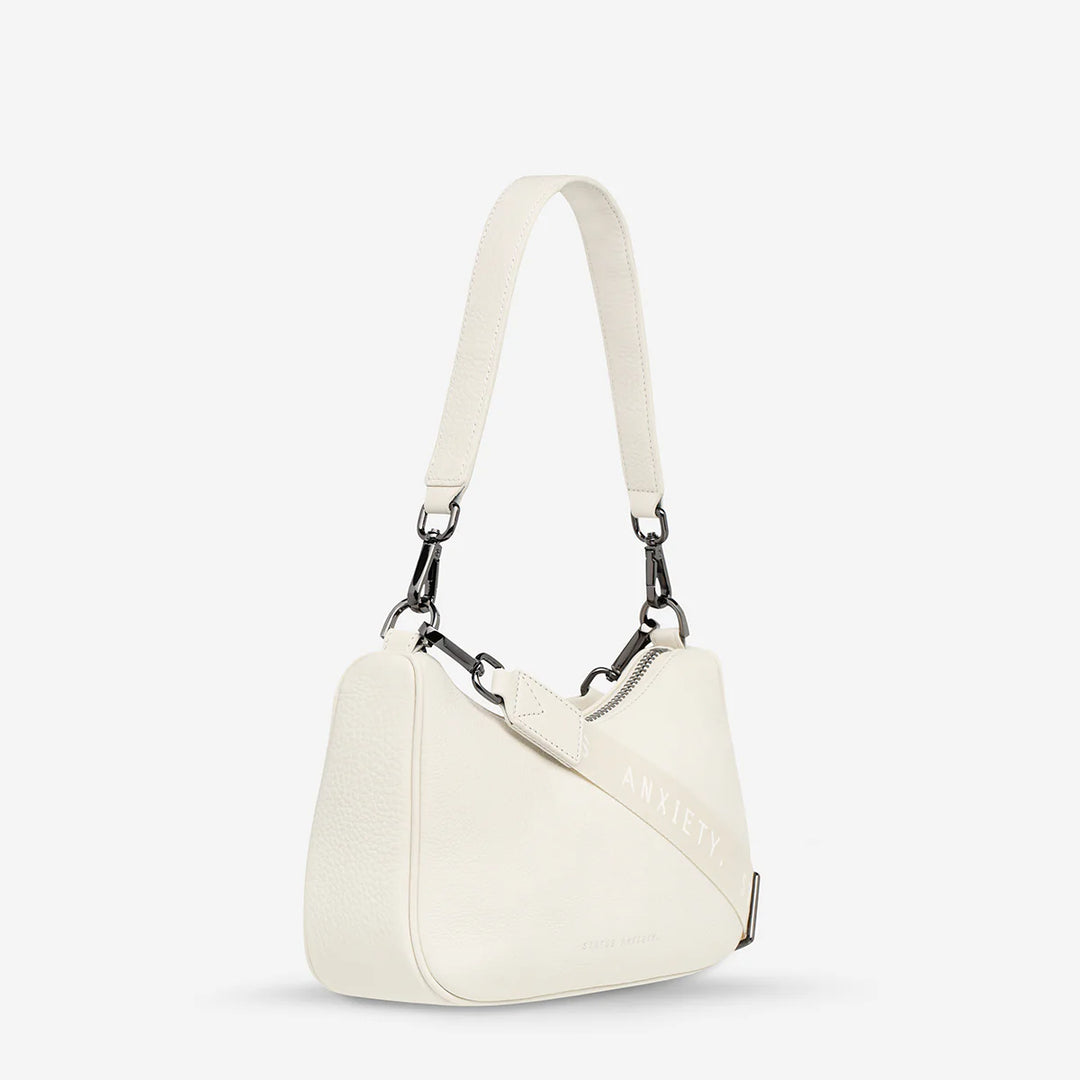 STATUS ANXIETY Womens Look Both Ways Leather Bag - Chalk, WOMENS WALLETS & BAGS, STATUS ANXIETY, Elwood 101
