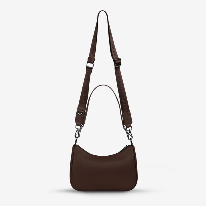 STATUS ANXIETY Womens Look Both Ways Leather Bag - Cocoa, WOMENS WALLETS & BAGS, STATUS ANXIETY, Elwood 101