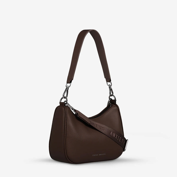 STATUS ANXIETY Womens Look Both Ways Leather Bag - Cocoa, WOMENS WALLETS & BAGS, STATUS ANXIETY, Elwood 101