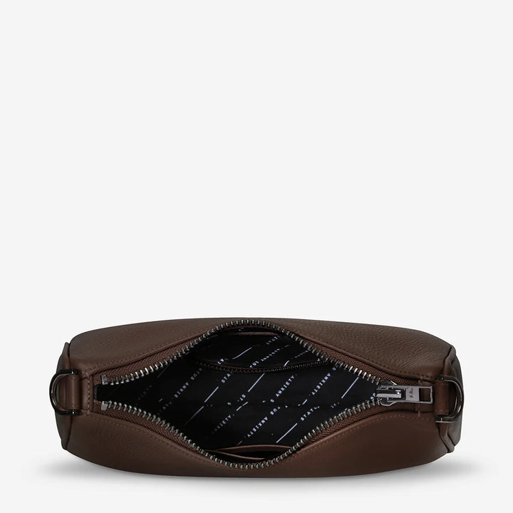 STATUS ANXIETY Womens Look Both Ways Leather Bag - Cocoa, WOMENS WALLETS & BAGS, STATUS ANXIETY, Elwood 101