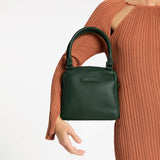 STATUS ANXIETY Womens Mini Mountains Leather Bag Green, WOMENS BAGS & CLUTCHES, STATUS ANXIETY, Elwood 101