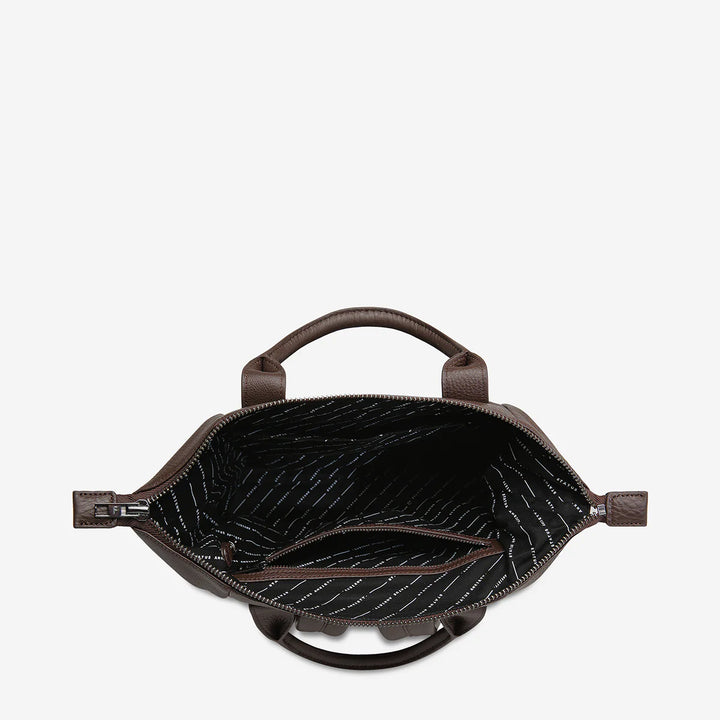 STATUS ANXIETY Womens Mini Waves Leather Backpack- Cocoa, WOMENS WALLETS & BAGS, STATUS ANXIETY, Elwood 101