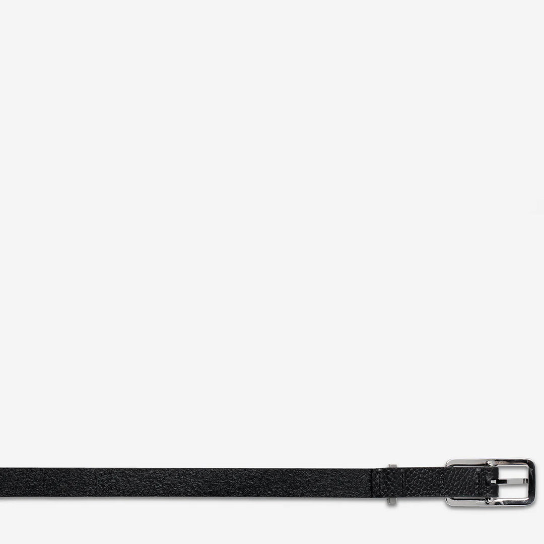 STATUS ANXIETY Womens Muse Leather Belt Black / Silver, WOMENS BELTS, STATUS ANXIETY, Elwood 101