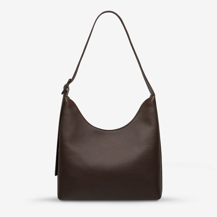 STATUS ANXIETY Womens Take You Higher Leather Bag in Cocoa