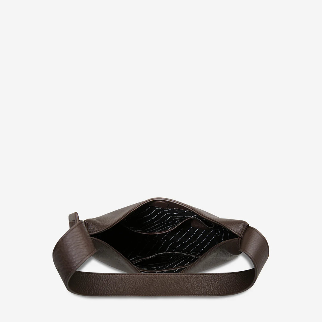 STATUS ANXIETY Womens Take You Higher Leather Bag in Cocoa