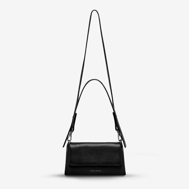STATUS ANXIETY Womens Zenith Leather Bag - Black, WOMENS BAGS & CLUTCHES, STATUS ANXIETY, Elwood 101