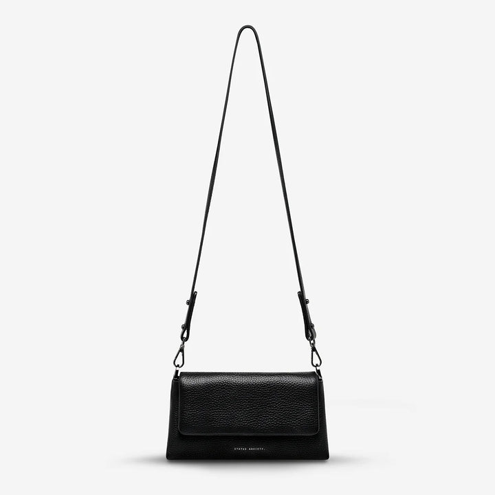 STATUS ANXIETY Womens Zenith Leather Bag - Black, WOMENS BAGS & CLUTCHES, STATUS ANXIETY, Elwood 101