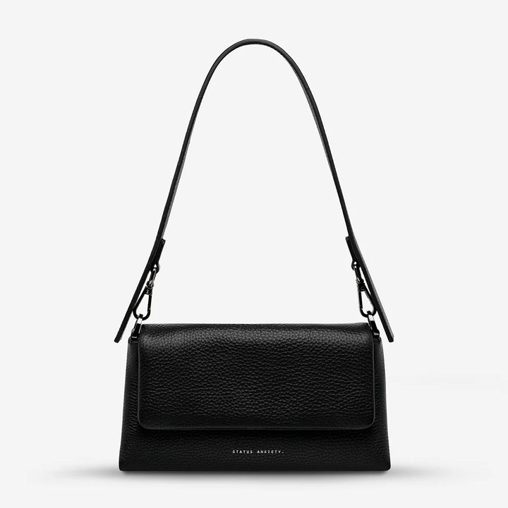 STATUS ANXIETY Womens Zenith Leather Bag - Black, WOMENS BAGS & CLUTCHES, STATUS ANXIETY, Elwood 101