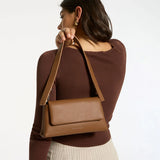 STATUS ANXIETY Womens Zenith Leather Bag - Camel, WOMENS BAGS & CLUTCHES, STATUS ANXIETY, Elwood 101
