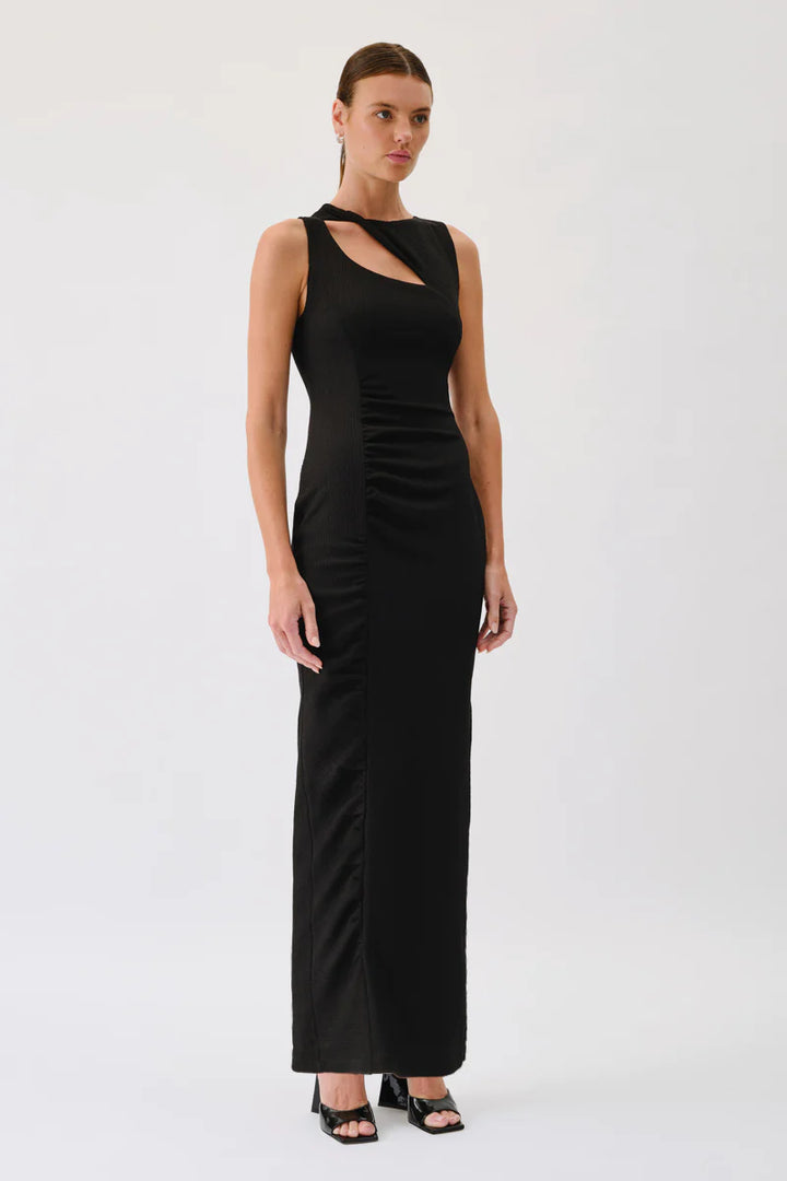 SUBOO Womens Kinga Slash Front Sleeveless Maxi - Black, WOMENS DRESSES, SUBOO, Elwood 101