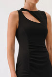 SUBOO Womens Kinga Slash Front Sleeveless Maxi - Black, WOMENS DRESSES, SUBOO, Elwood 101