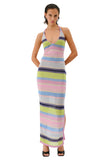 SUBOO Womens Zephyr Halter Maxi Dress - Multi, WOMENS DRESSES, SUBOO, Elwood 101