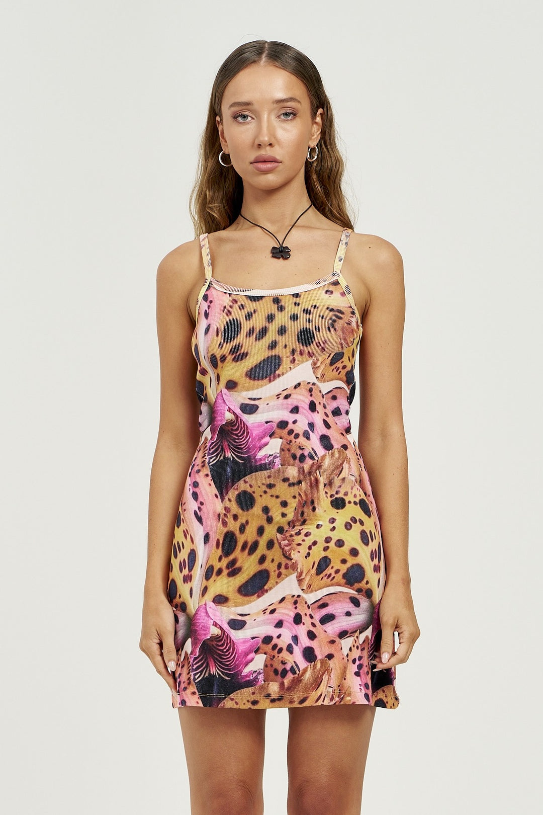 SUMMI SUMMI Womens A Line Mini Dress in Orchid Print, WOMENS DRESSES, SUMMI SUMMI, Elwood 101