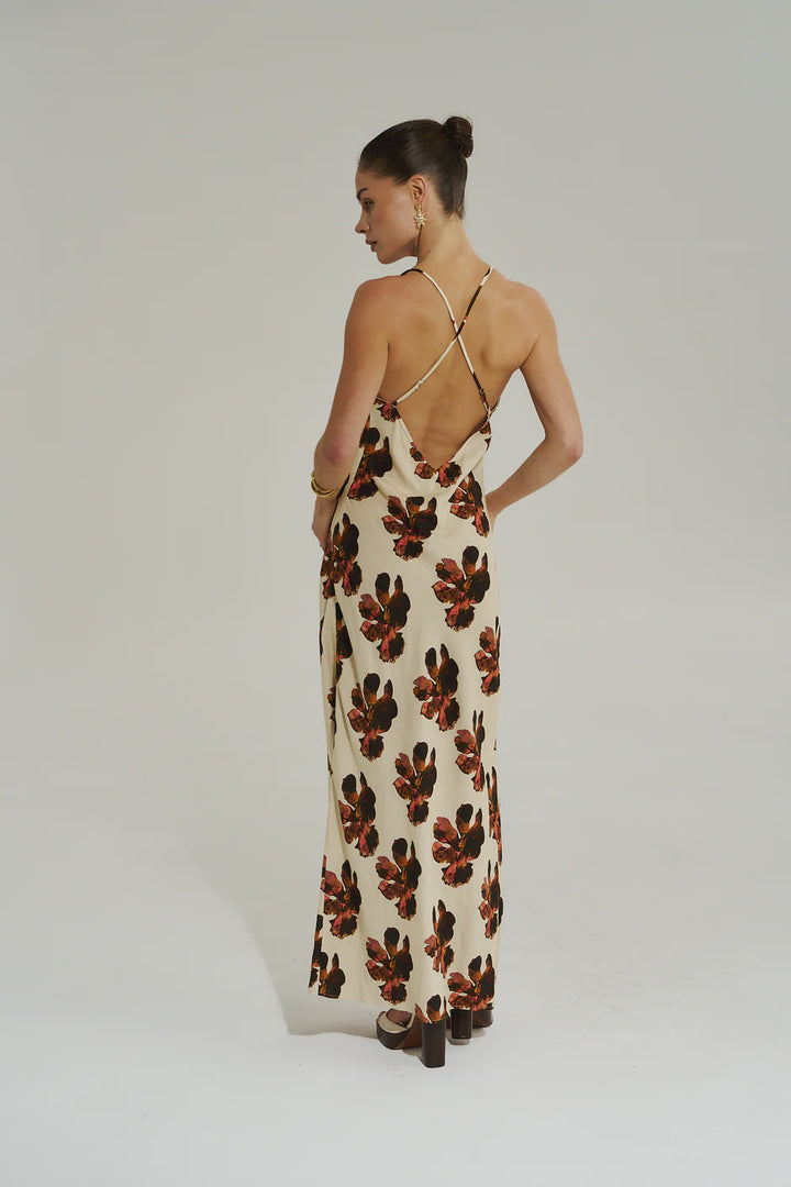 SUMMI SUMMI Womens Amelie Maxi Dress in Butter Fleur, WOMENS DRESSES, SUMMI SUMMI, Elwood 101